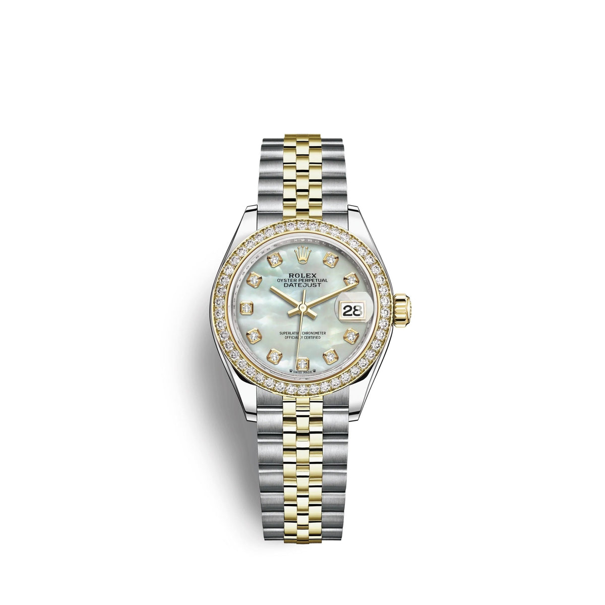 Lady-Datejust 28, Oystersteel and 18k Yellow Gold, Ref# 279383RBR-0019