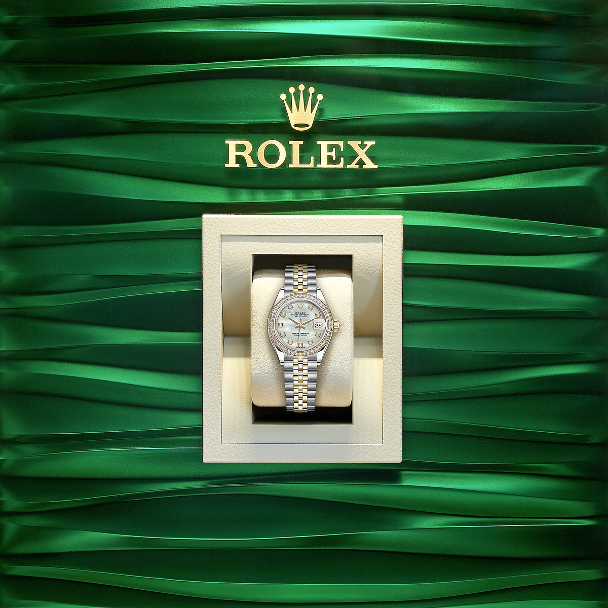Lady-Datejust 28, Oystersteel and 18k Yellow Gold, Ref# 279383RBR-0019