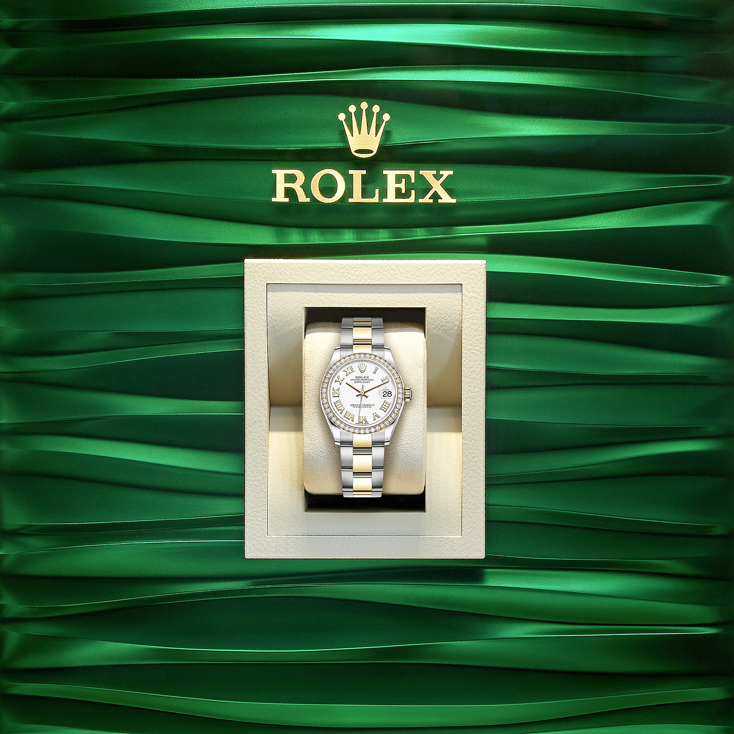 Lady-Datejust 28, Oystersteel and 18k Yellow Gold, Ref# 279383RBR-0024