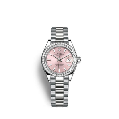 Lady-Datejust 28mm, 18k White Gold, Ref# 279139rbr-0004