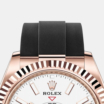 Sky-Dweller 42mm, 18k Everose Gold, Oysterflex, Ref# 326235-0004