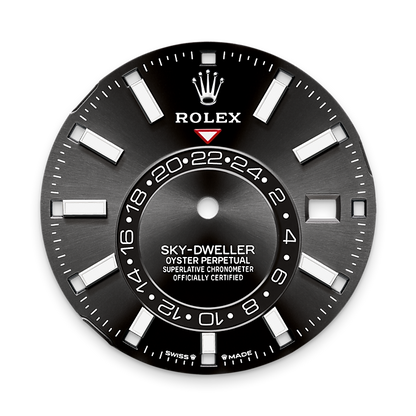 Sky-Dweller, 42mm, Oystersteel and 18k White Gold, Black, Oyster, Ref# 336934-0007