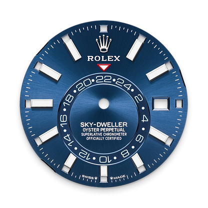 Sky-Dweller, 42mm, Oystersteel and 18k White Gold, Blue, Oyster, Ref# 336934-0005