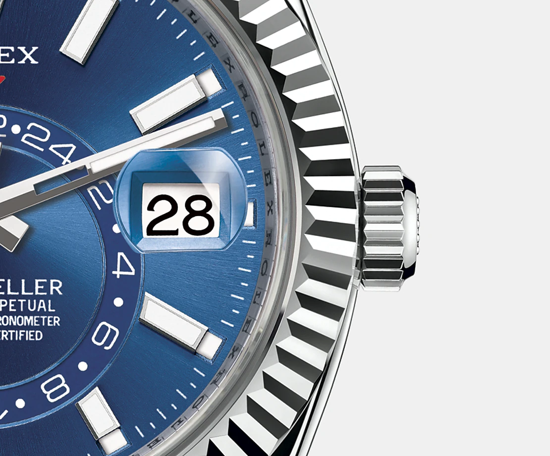 Sky-Dweller 42mm, Oystersteel and 18k White Gold, Ref# 326934-0003