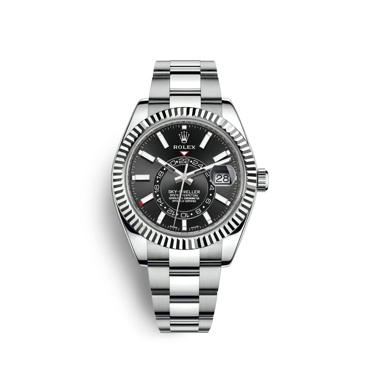 Sky-Dweller 42mm, Oystersteel and 18k White Gold, Ref# 326934-0005