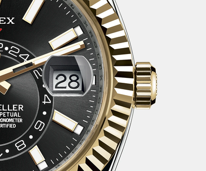 Sky-Dweller 42mm, Oystersteel and 18k Yellow Gold, Ref# 326933-0002
