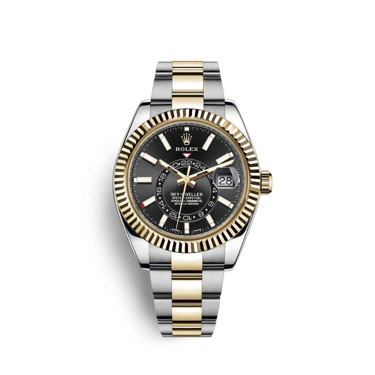 Sky-Dweller 42mm, Oystersteel and 18k Yellow Gold, Ref# 326933-0002