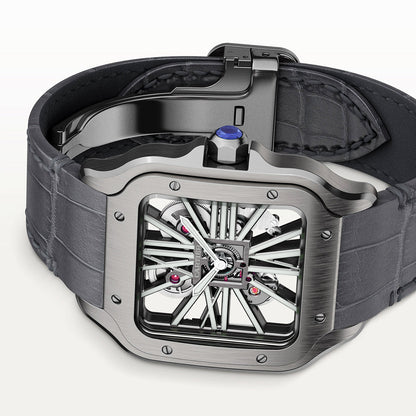 Santos de Cartier Large Skeleton Black ADLC Men’s Watch