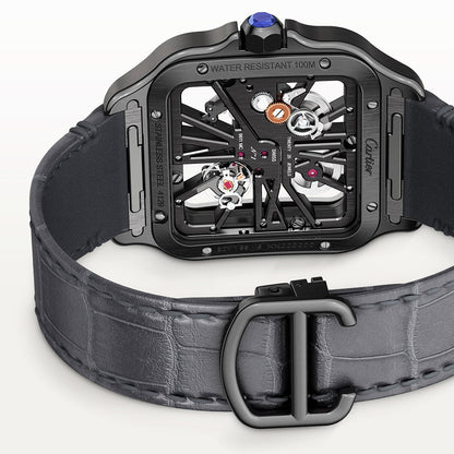 Santos de Cartier Large Skeleton Black ADLC Men’s Watch