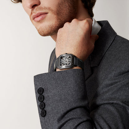 Santos de Cartier Large Skeleton Black ADLC Men’s Watch